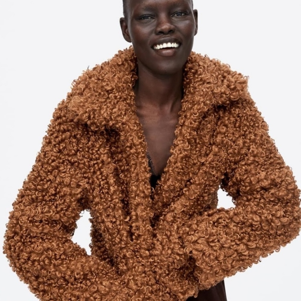 Zara faux fur jacket